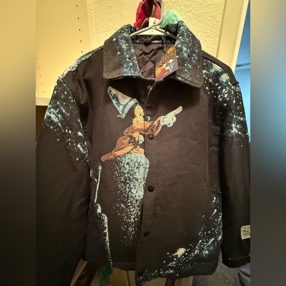 Black Mickey Sorcerer Graphic Jacket